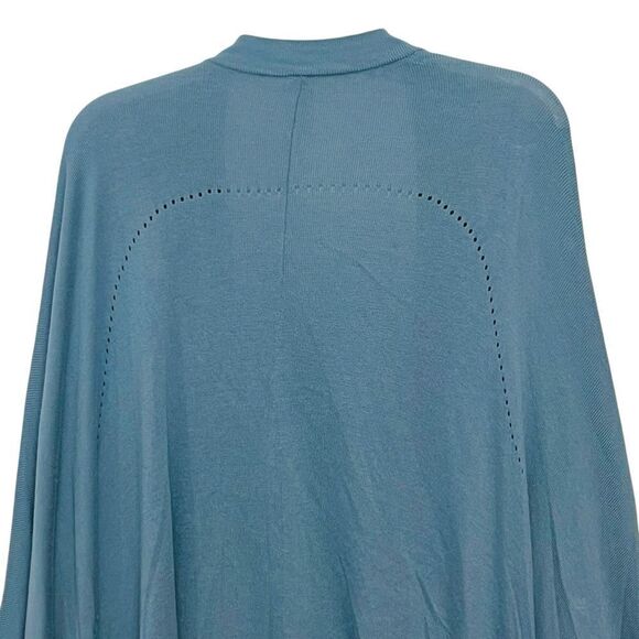 Lululemon Athletic Wrap Open Front Poncho Cardigan Lagenlook Boho Sweater OS - Picture 11 of 16